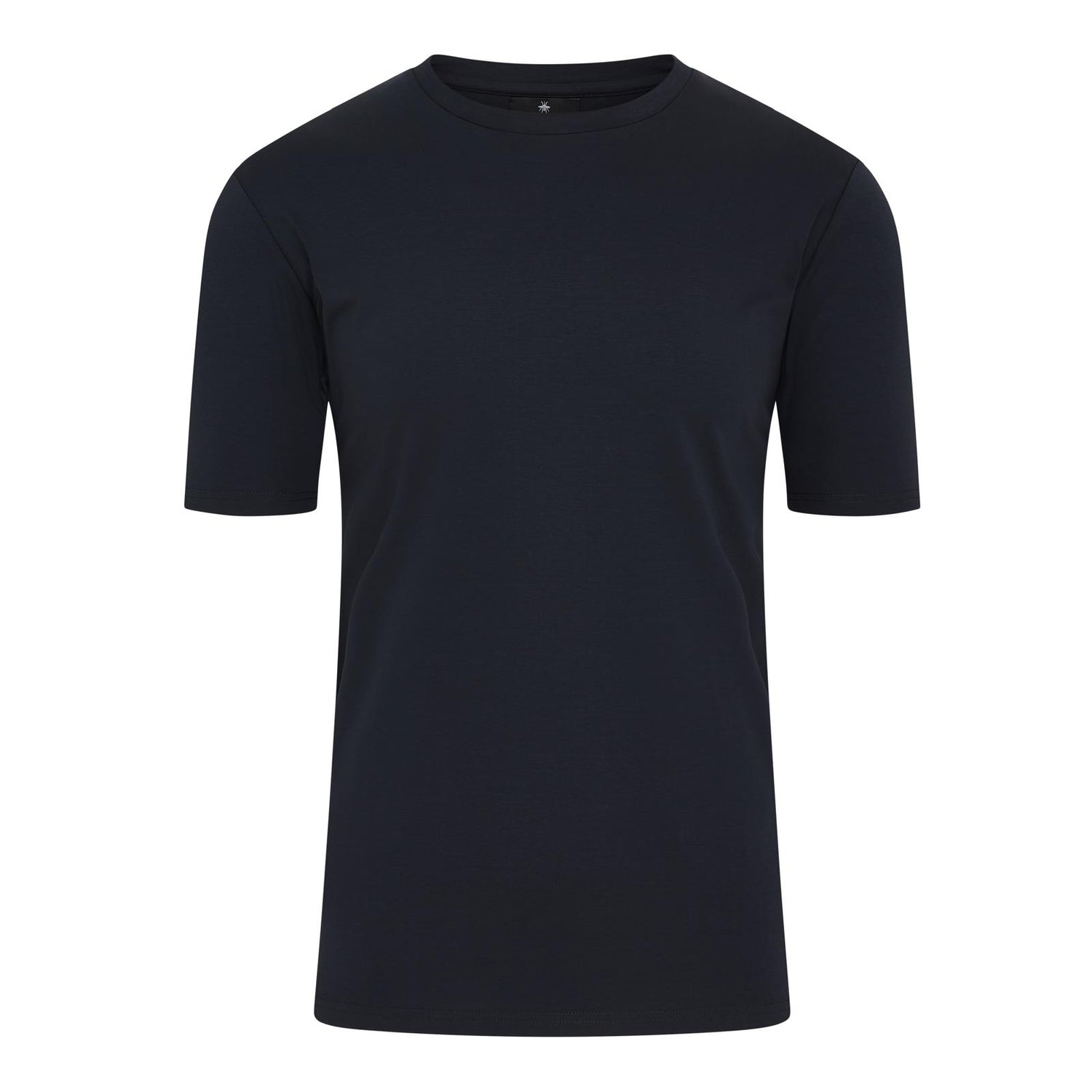 Plain Mercerised T Shirt - Navy
