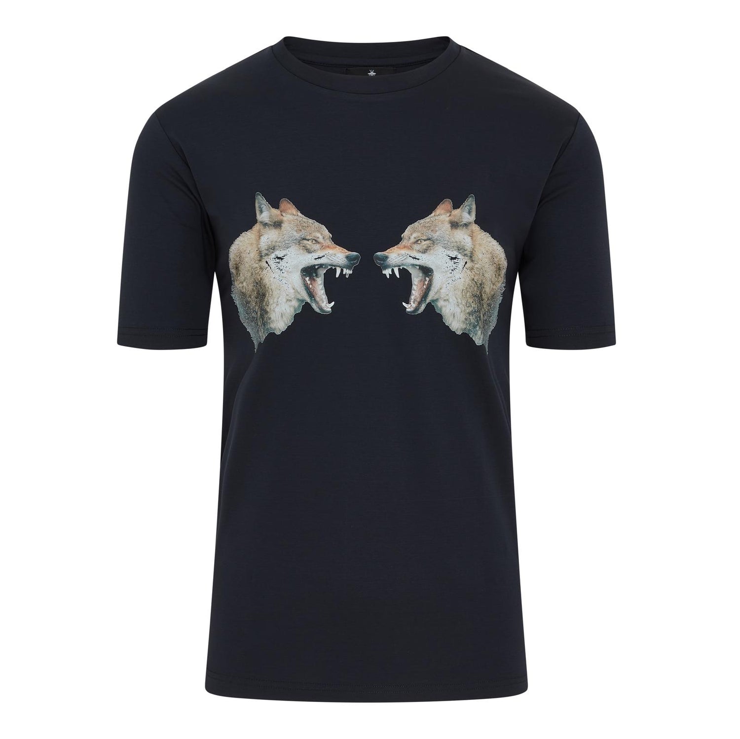Wolves Graphic T Shirt - Navy
