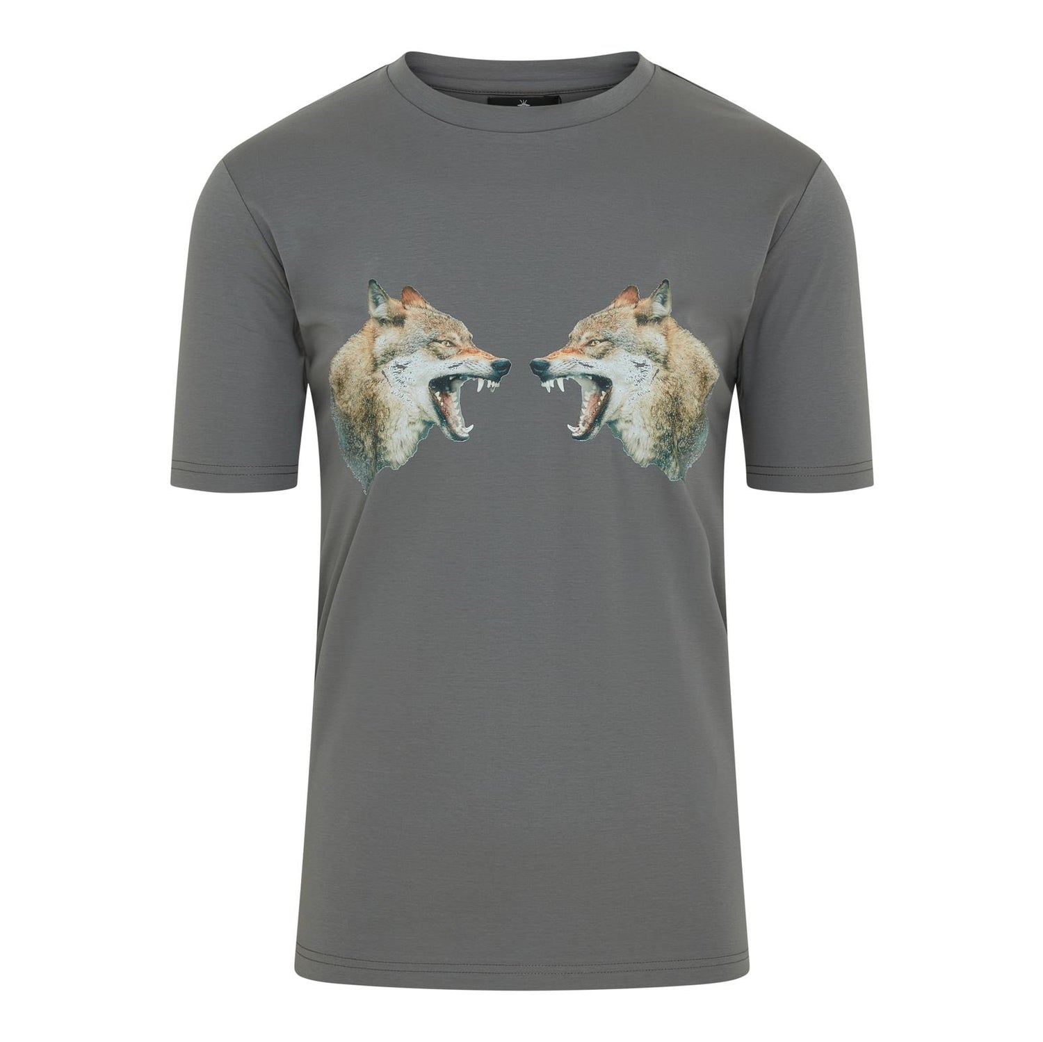 Wolves Graphic T Shirt - Grey