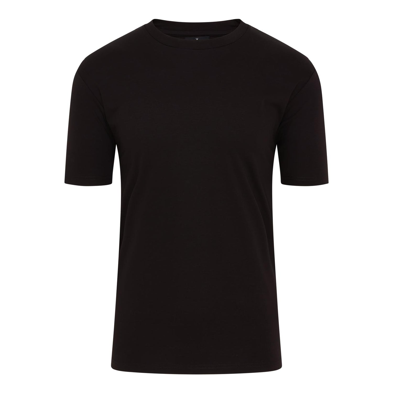 Plain Mercerised T Shirt - Black