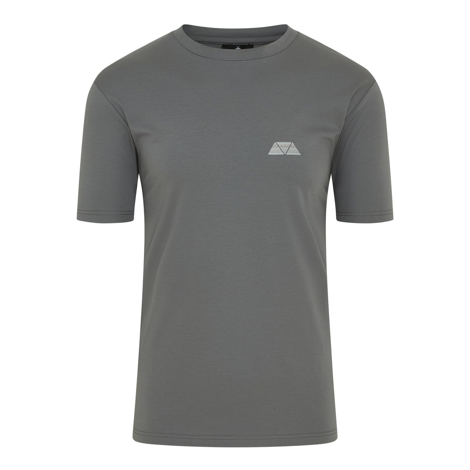 Zig Zag Logo T Shirt - Grey