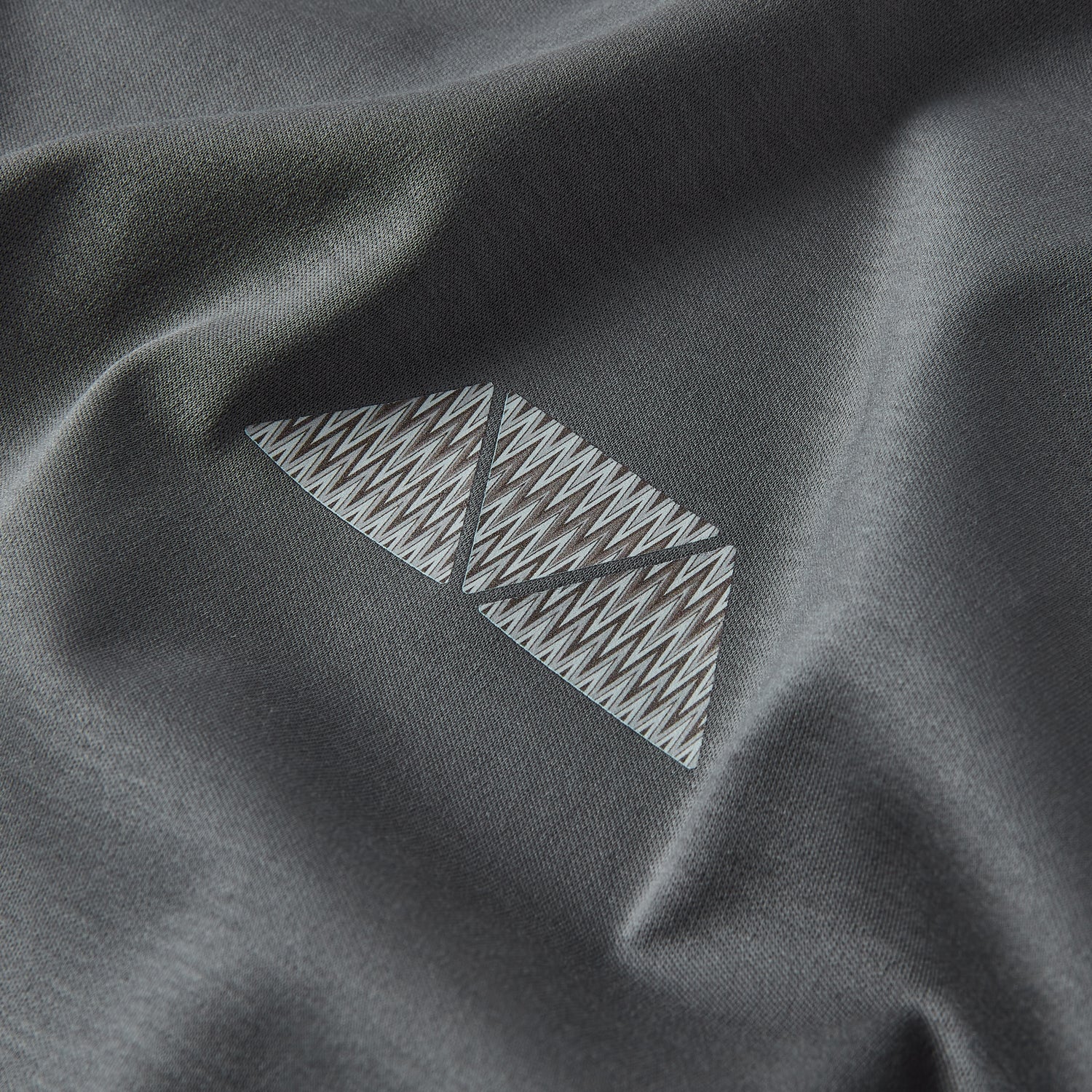 Azure Triangle T Shirt - Grey/ Grey Triangle