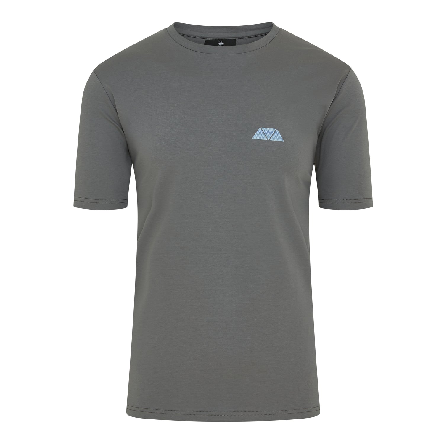 Azure Triangle T Shirt - Grey/ Deep Purple
