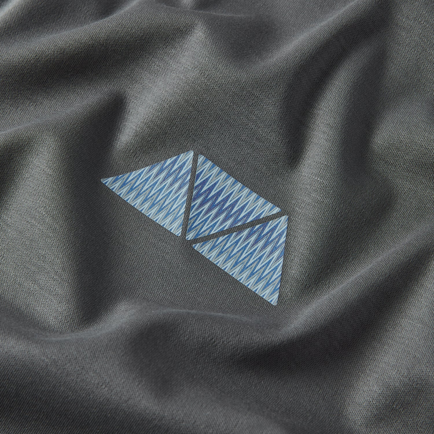 Azure Triangle T Shirt - Grey/ Deep Purple