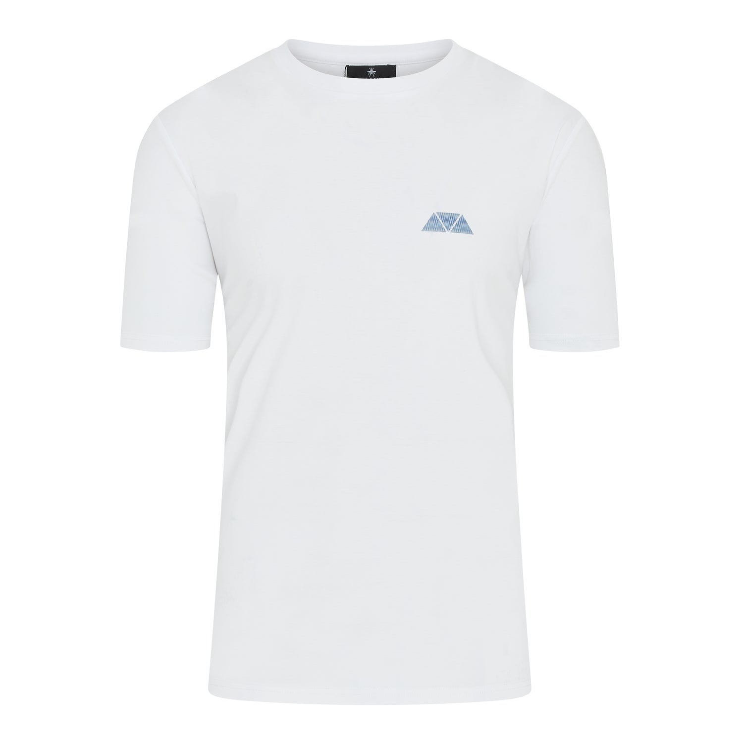 Azure Triangle T Shirt - White/ Deep Purple