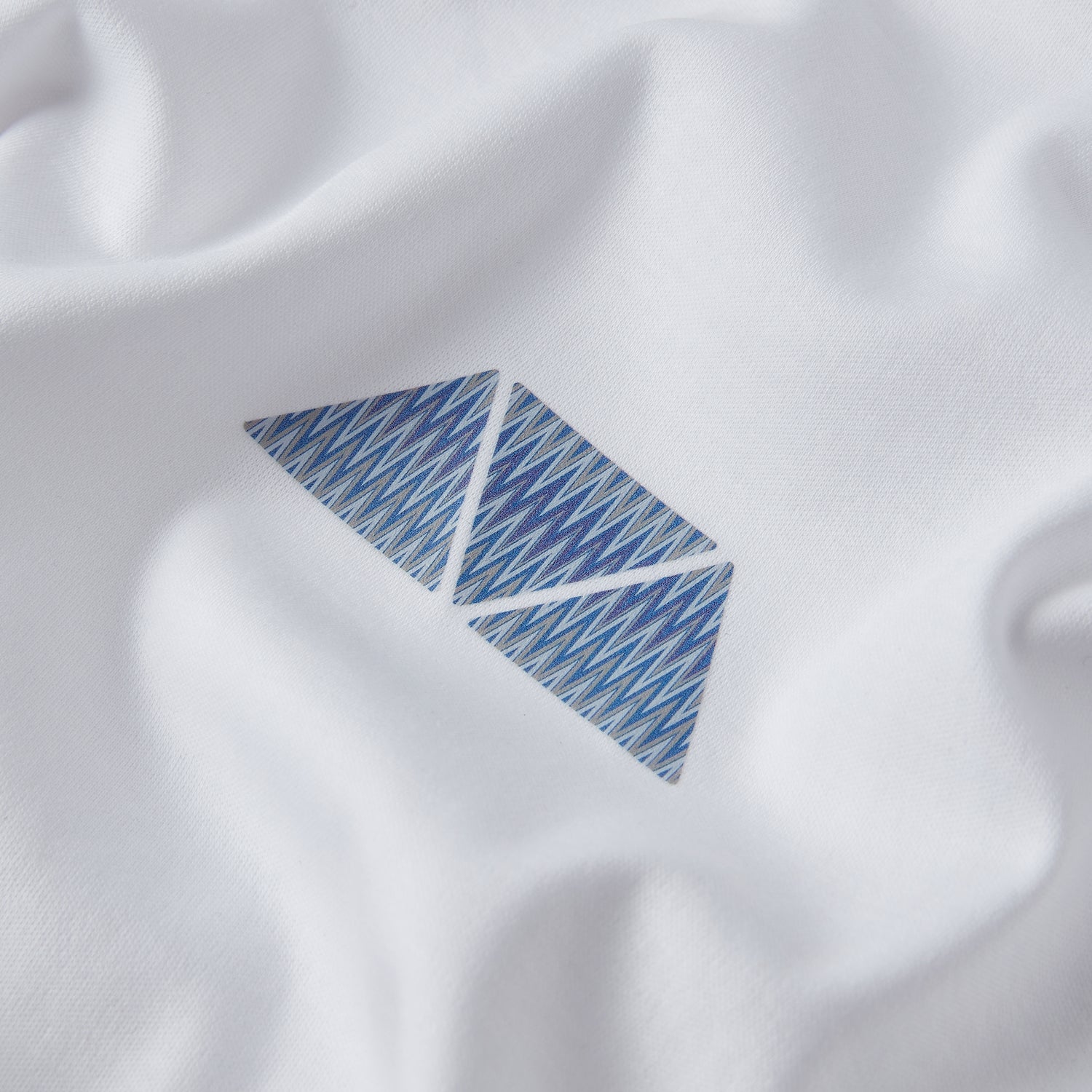 Azure Triangle T Shirt - White/ Deep Purple