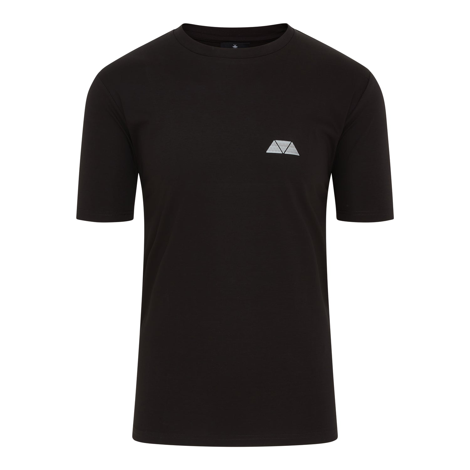 Azure Triangle T Shirt - Black/ Grey Triangle