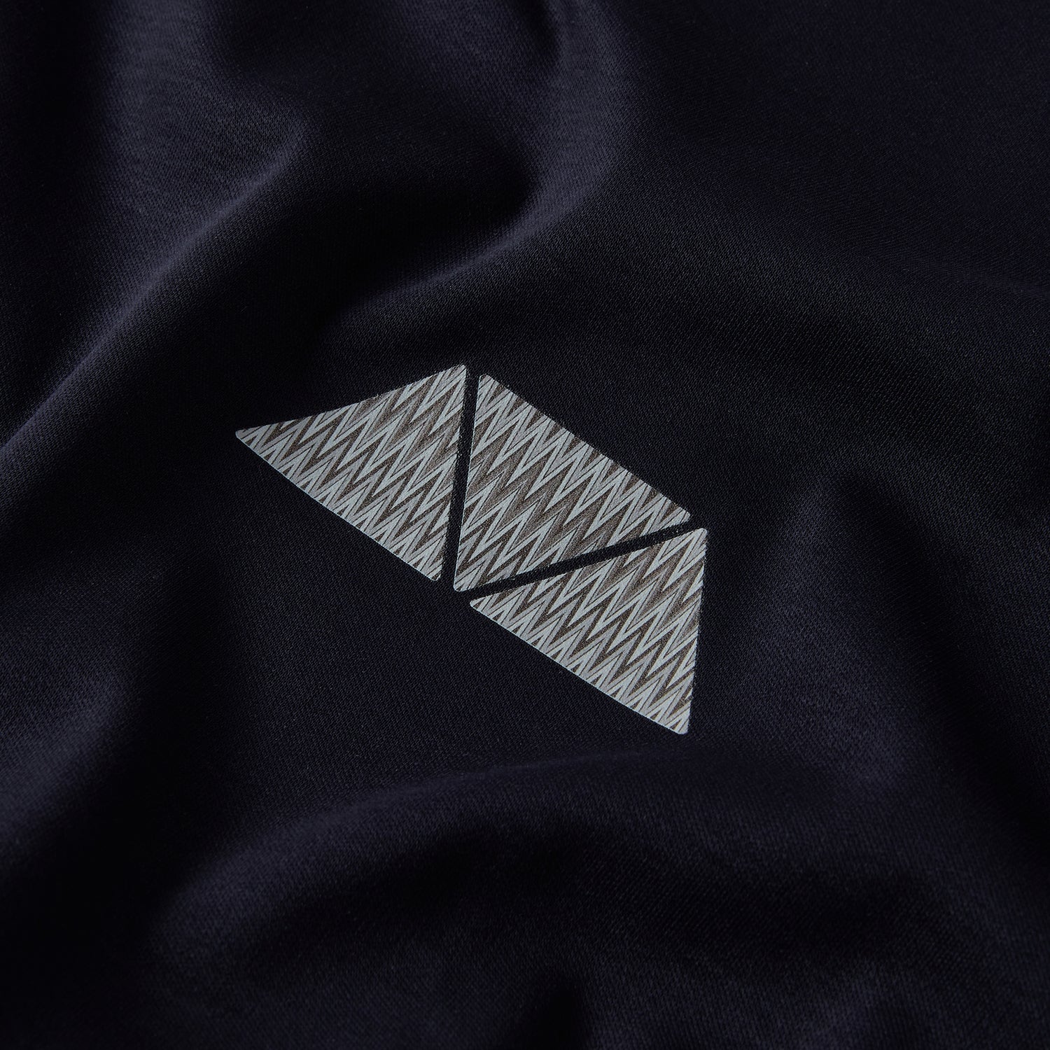 Azure Triangle T Shirt - Navy/ Grey Triangle